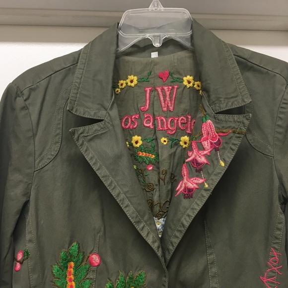 JOHNNY WAS JWLA Jacket Embroidered Trim - Picture 4 of 13